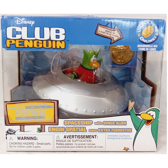 RARE DISNEY CLUB PENGUIN Lot ALL NEW IN BOXES- Snow Trekker Spaceship & 6 Mix Ma - Picture 3 of 10